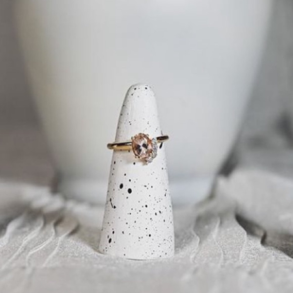 Handmade White Ring Cones